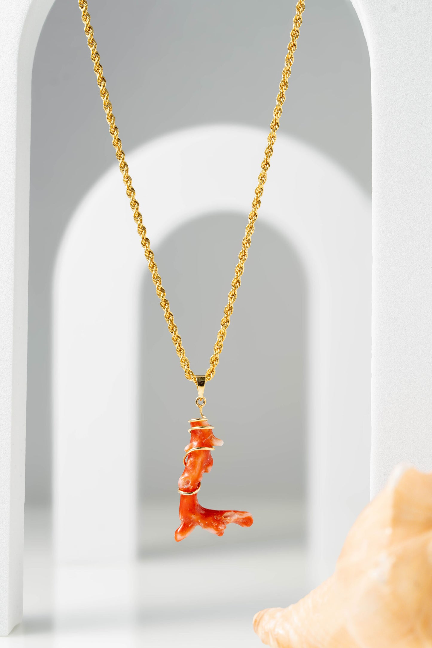 Coral pendant