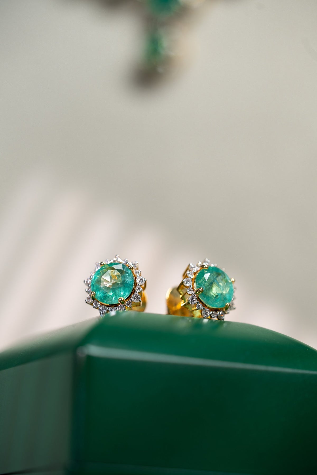 Emerald Aura Earrings