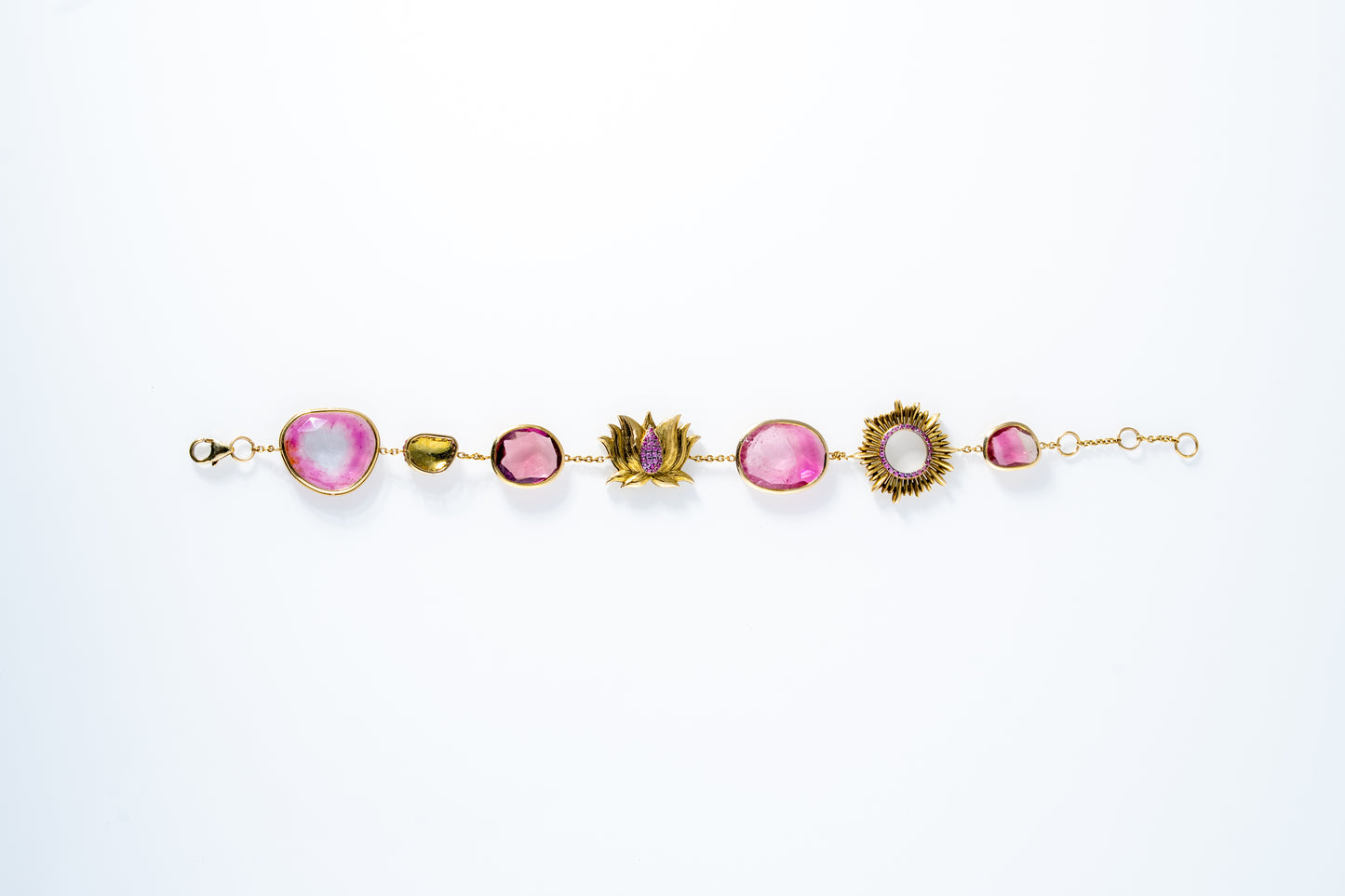 Lotus Dawn Tourmaline Bracelet
