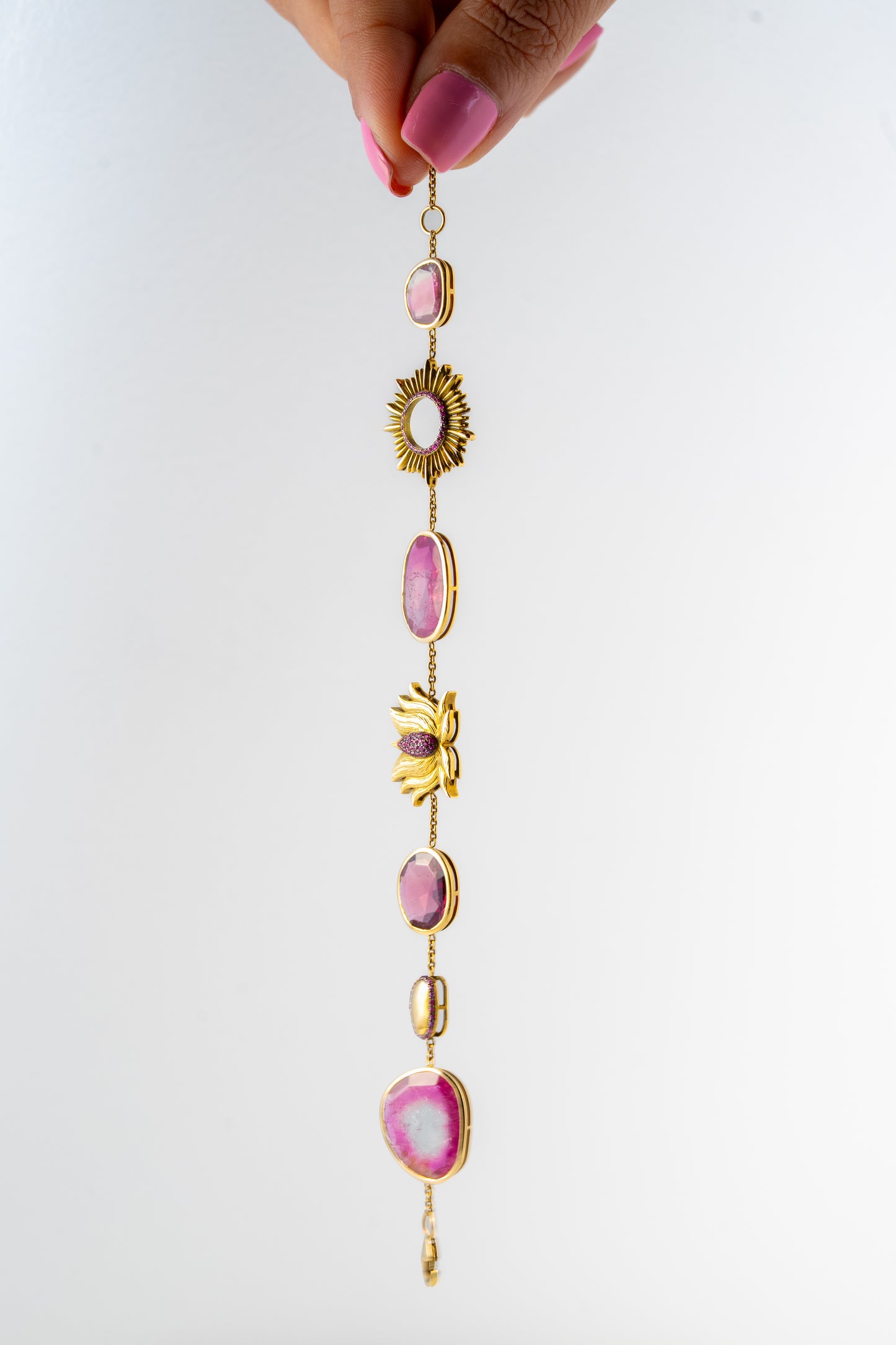 Lotus Dawn Tourmaline Bracelet