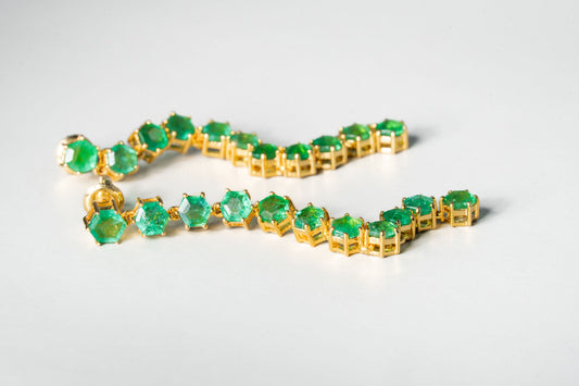 Emerald Swing Earrings