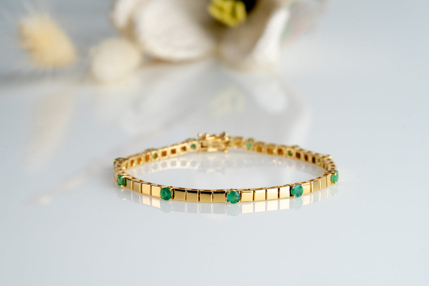 Cubix Emerald Bracelet