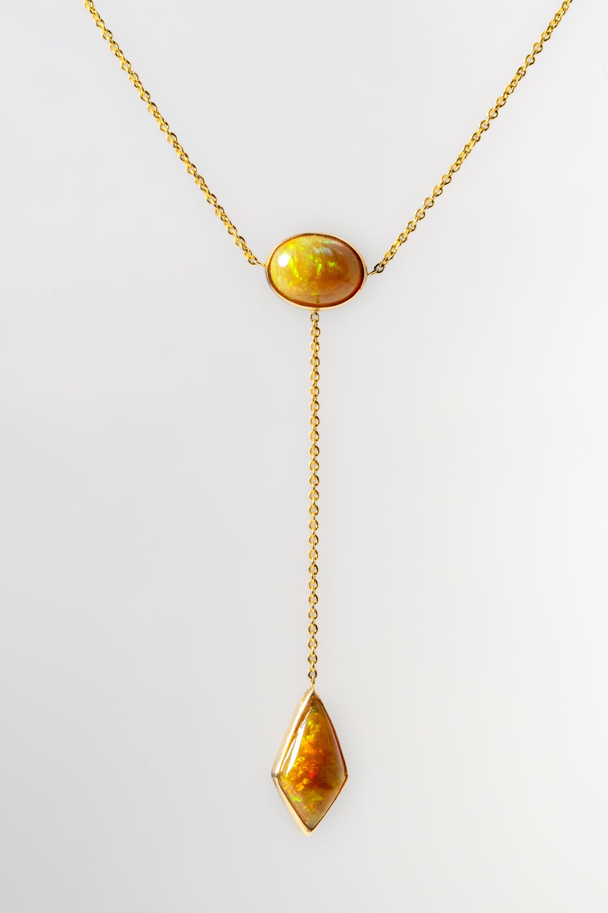 Opal Droplet Pendant