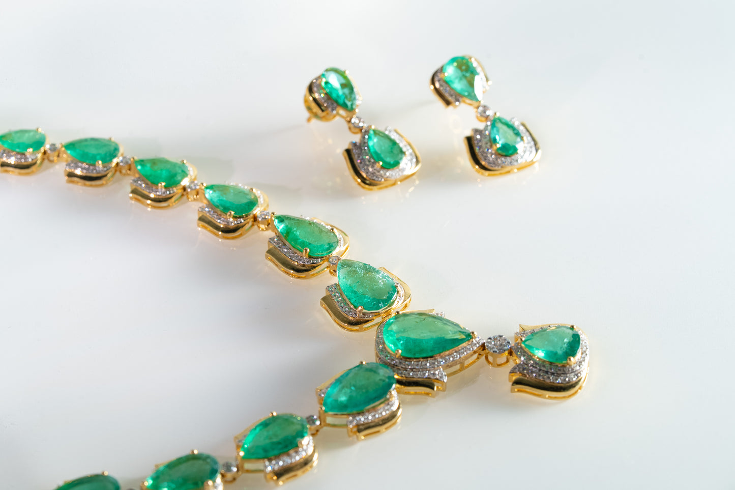 Emerald Lotus Necklace