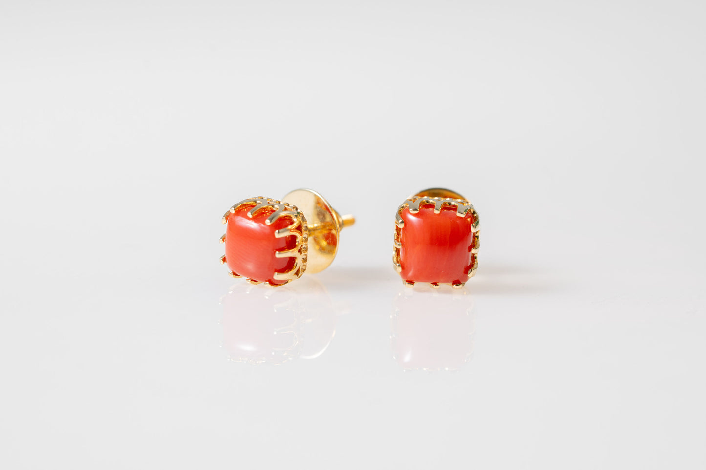 Coral earrings
