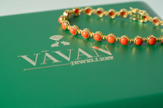 Coral Halo Bracelet