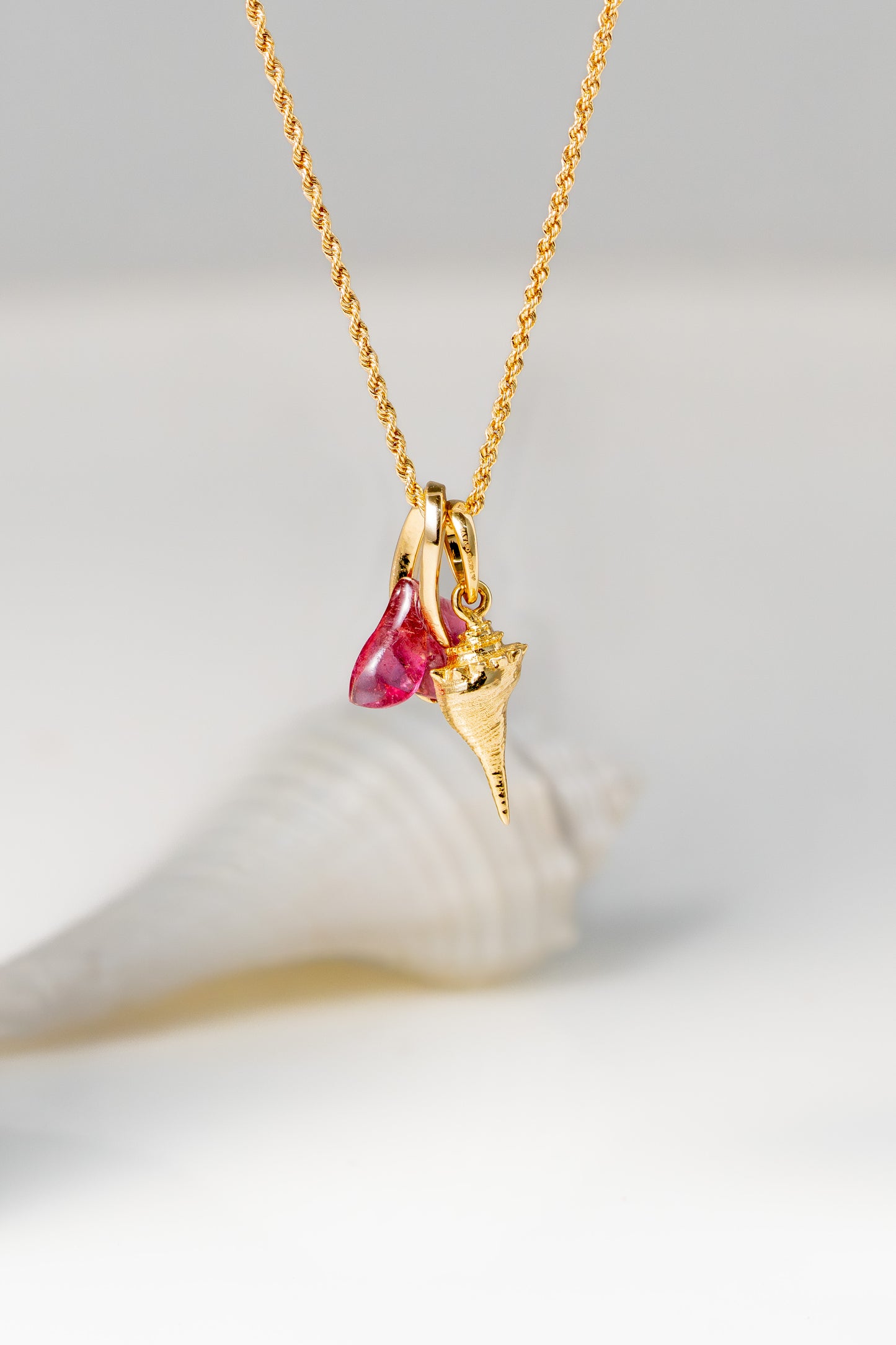 Blush Conch Charm