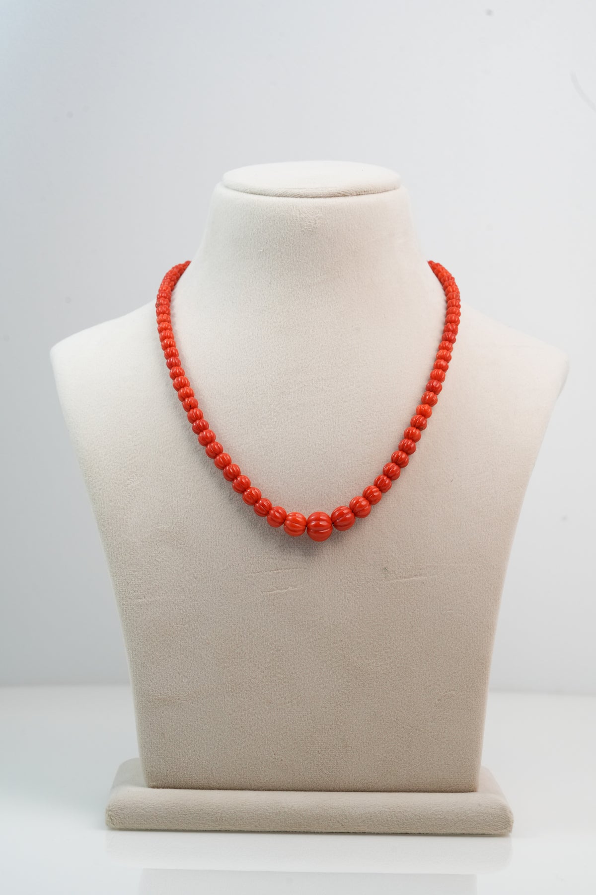 Italian Coral Bead Necklace