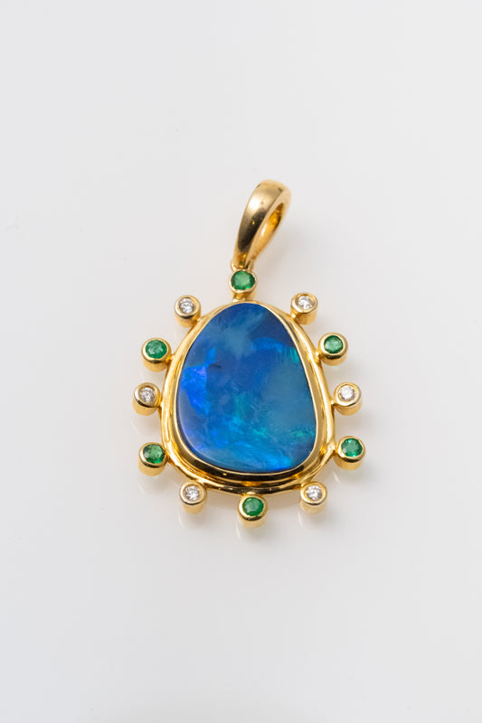 Night's End Opal Pendant