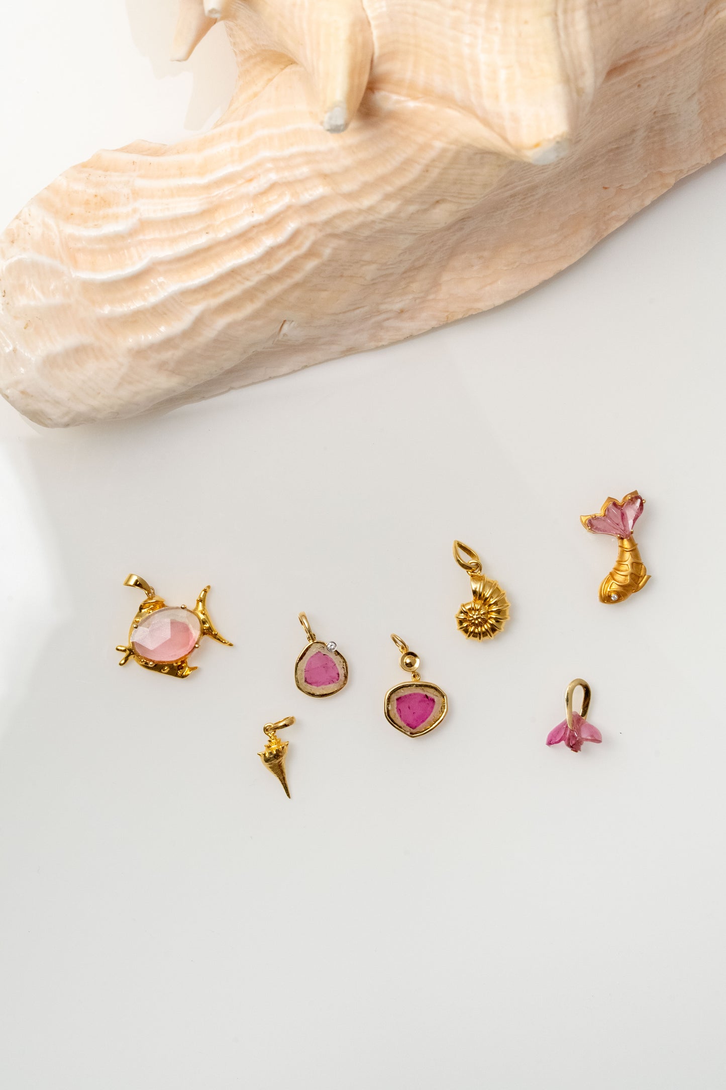 Blush Conch Charm