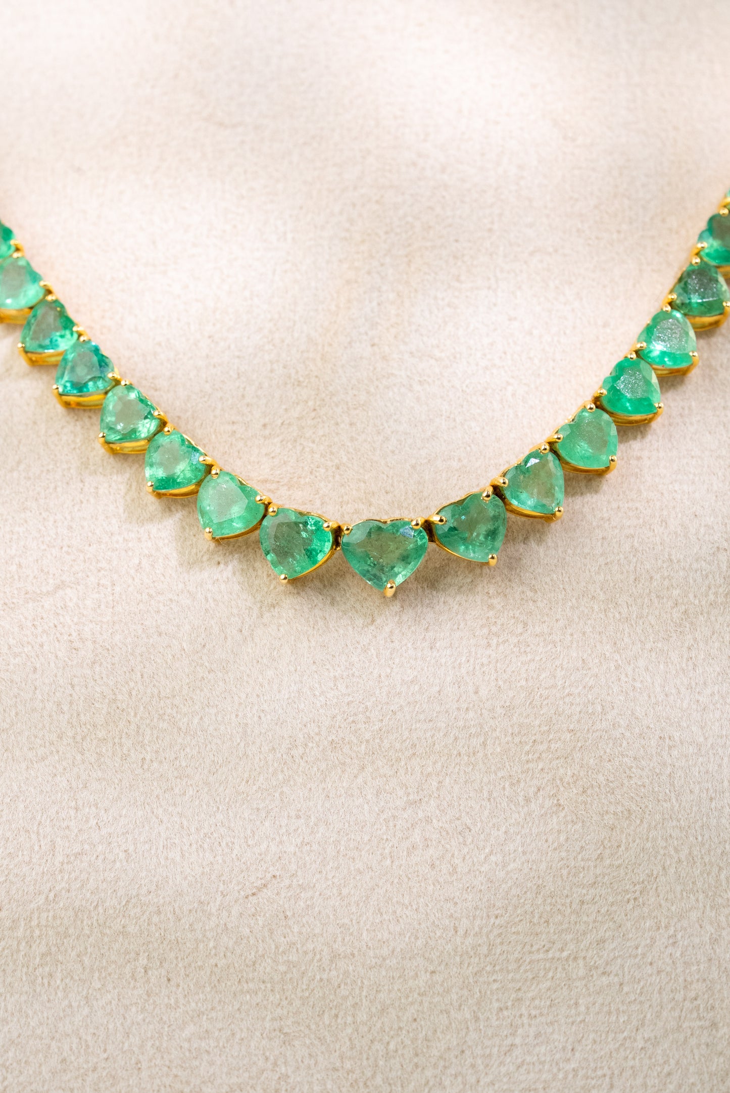 Amora Hearts Tennis Necklace