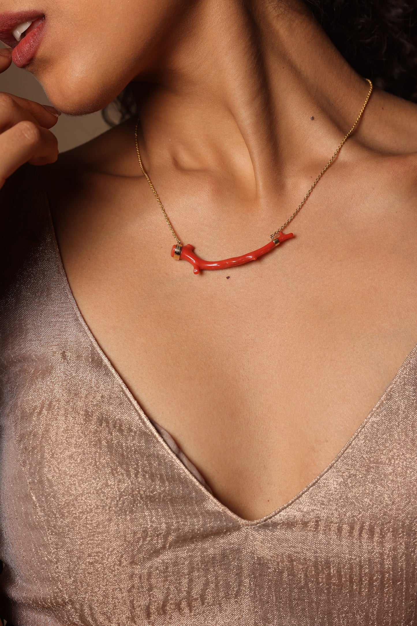 Coral pendant
