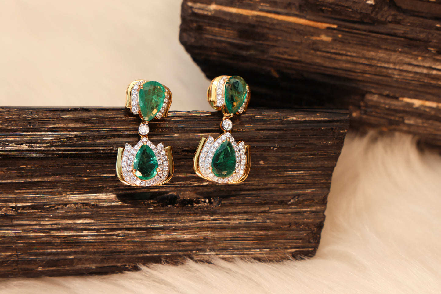 Emerald earrings