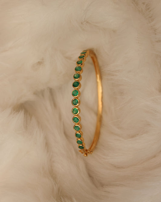Halo Emerald Cuff