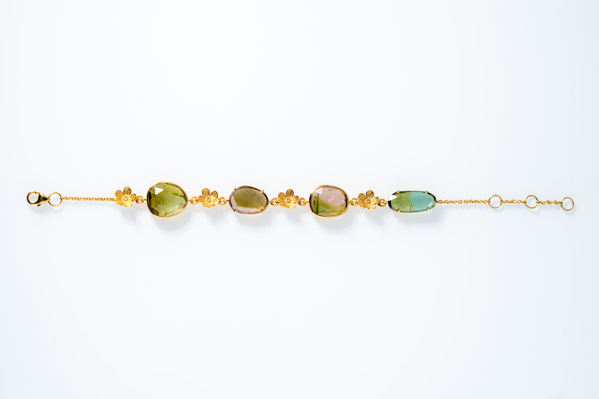 Green tourmaline necklace